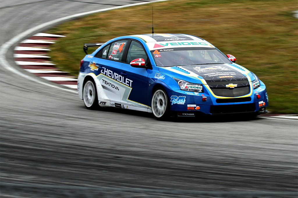 Michel Nykjær kører i denne Chevrolet Lacetti til GP Danmark
(Foto: Chevrolet Motorsport Sweden)